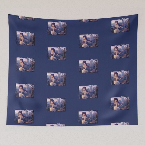 Item preview, Top of the Tower with Ina (on Navy) designed and sold by epinkb.