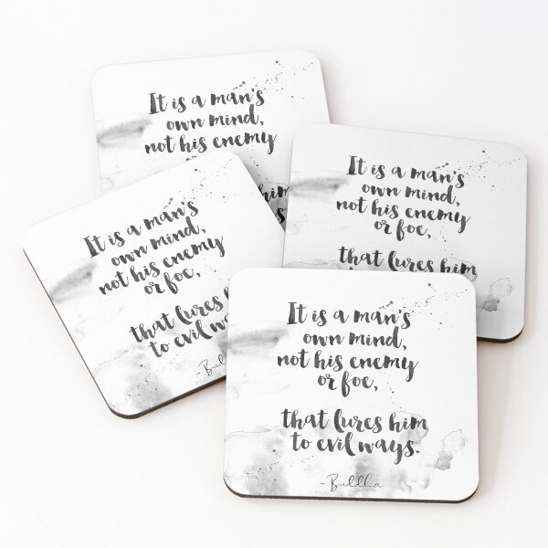 Item preview, It Is A Man's Own Mind - Quotes From Buddha On Life designed and sold by Buddhaport.
