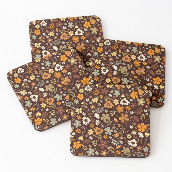 Item preview, Ditsy Boho Floral pattern designed and sold by prirajdesigns.