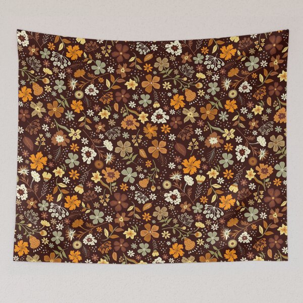 Item preview, Ditsy Boho Floral pattern designed and sold by prirajdesigns.