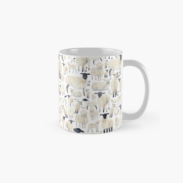 Watercolour sheep pattern Classic Mug