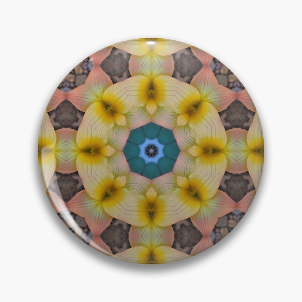Item preview, Yellow and Blue Modern Mosaic Octagon Flower Pattern | Romulea Pilosa 1.2 designed and sold by FRLF.
