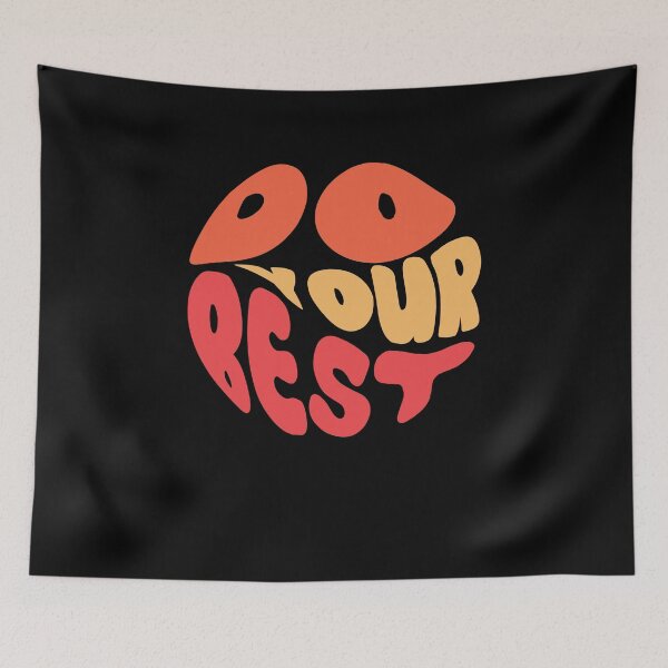 Item preview, Do Your Best Positive Motivational Message Retro Teacher designed and sold by MadrigueraSM-.