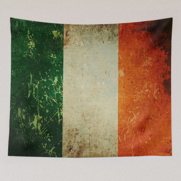 Item preview, Grunge Scratched Metal Irish Flag designed and sold by itsjensworld.