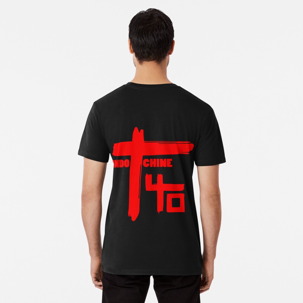 Indochine Indo 40 Logo Rock n Roll Concert Red