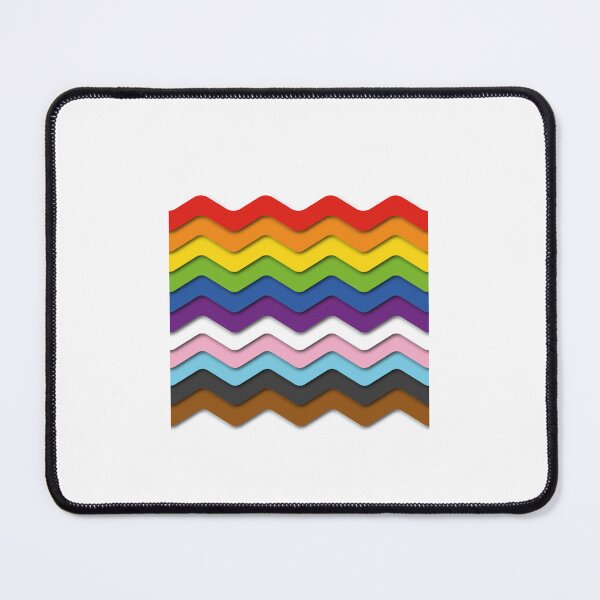 Item preview, Wavy Rainbow Progress Flag - Happy Pride Month designed and sold by Inspirationmotivation.