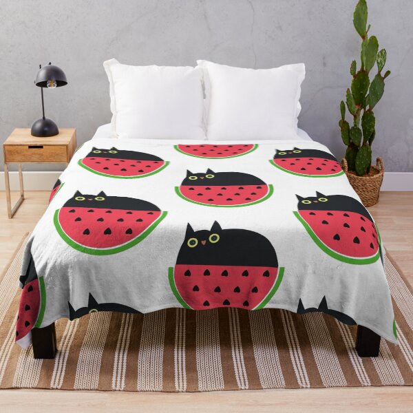 Item preview, Peeking black cat on watermelon designed and sold by YUMMY PENCIL.