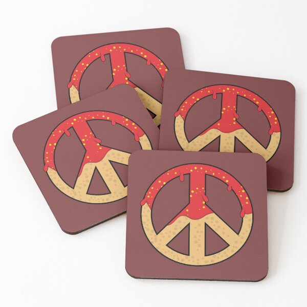 Item preview, Peace sign on a melting donut sprinkles designed and sold by Donutlovers.