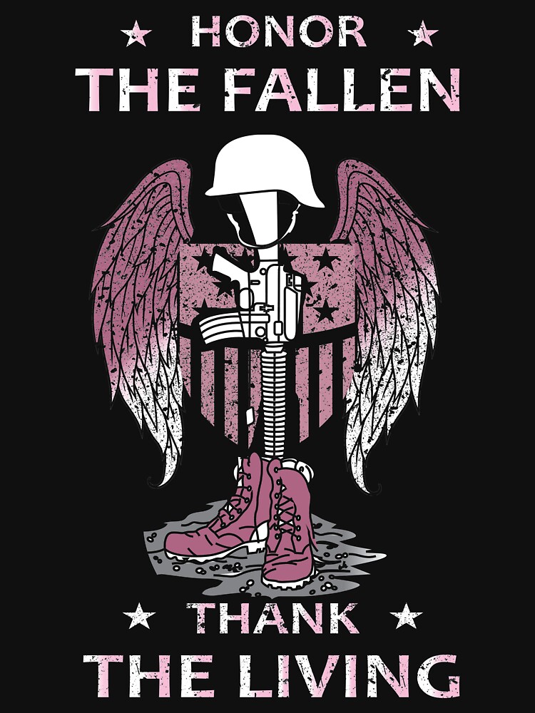 “Honor The Fallen Thank The Living t-shirt” T-shirt by RithaMatch