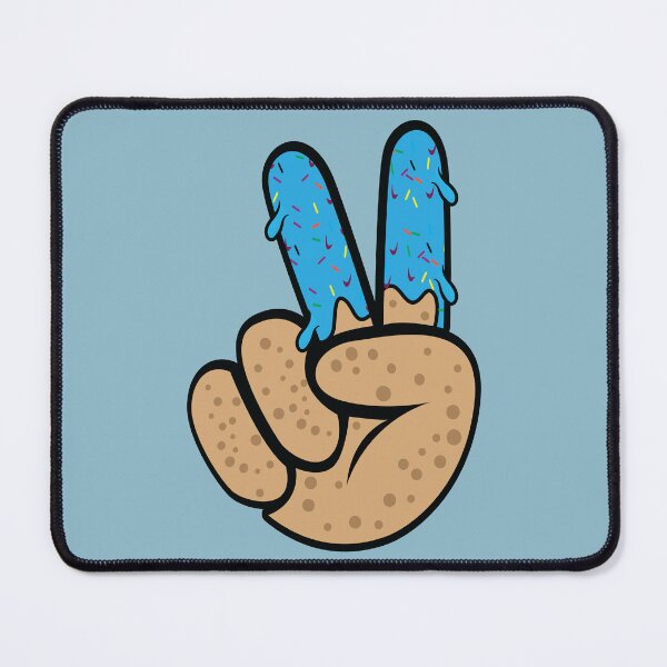 Item preview, Peace hand gesture on a melting donut designed and sold by Donutlovers.