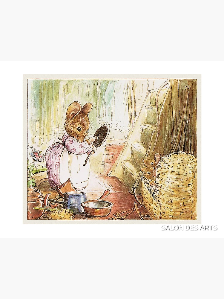 Wall Decor Beatrix Potter Tale of Two Bad Mice Art Print Poster (8x10)