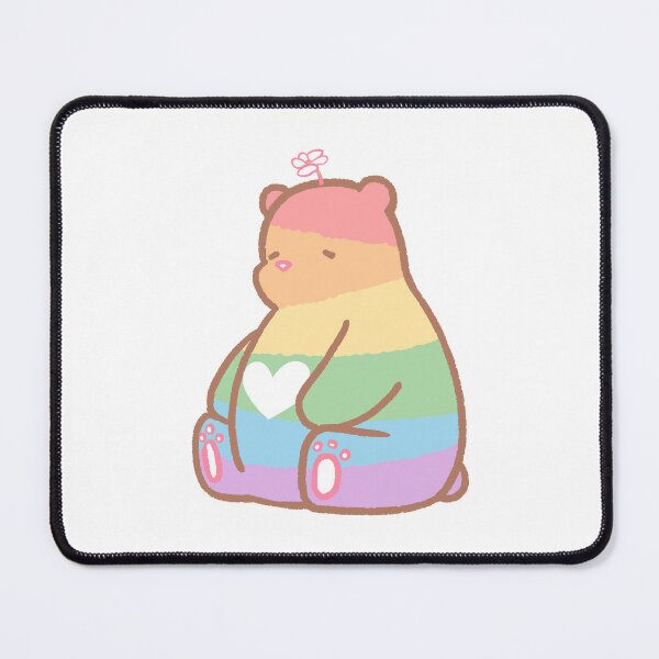 Item preview, Gonmi The Chubby Polarbear with mania , laziness and undone work / LGBTQ pride month pastel designed and sold by MyFairyAndGonmi.