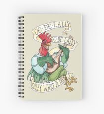 Cuaderno de espiral Alan-A-Dale Gallo: OO-De-Lally Golly Qué día tatuaje Acuarela Robin Hood