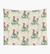 Alan-A-Dale Rooster : OO-De-Lally Golly What A Day Tattoo Watercolor Painting Robin Hood Wandbehang