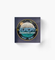 Europa Oceanographic Survey Acrylic Block