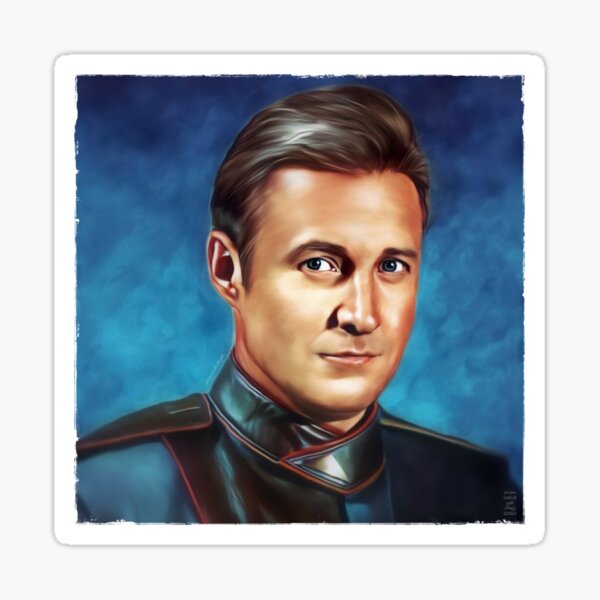 Item preview, Babylon 5 Sheridan Blue Portrait designed and sold by orionlodubyal.