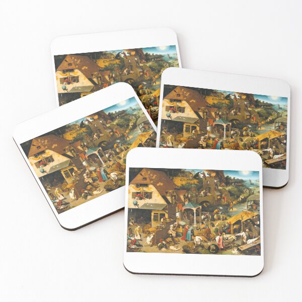 Item preview, Pieter Brueghel the Elder-The Dutch Proverbs ,Netherlandish Proverbs Print designed and sold by TeeARTHY.