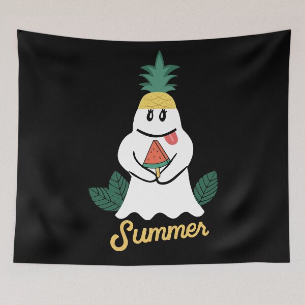 Item preview, Summer ghost cute pineapple hat and watermelon designed and sold by DemonicGloom.
