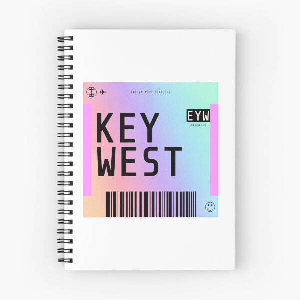 Item preview, Key West Boarding Pass EYW Rainbow Gradient designed and sold by lukassfr.