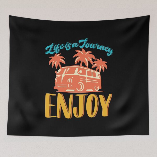 Item preview, Fun Life Is A Journey Enjoy Positive Message Retro Teacher designed and sold by MadrigueraSM-.