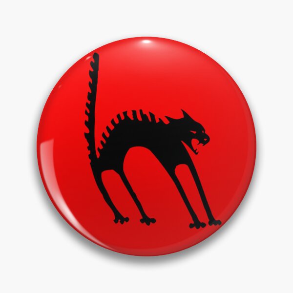 Item preview, Spooked Cat Sticker designed and sold by Nils Petter Stein.