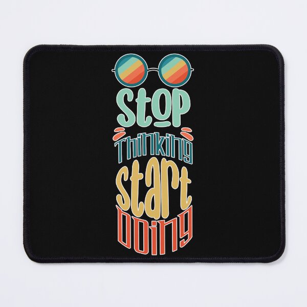 Item preview, Fun Stop Thinking Start Doing Positive Message Retro Teacher designed and sold by MadrigueraSM-.