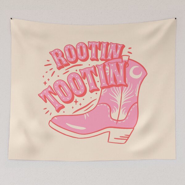 Item preview, Rootin Tootin | Pink Cowboy Cowgirl Rodeo Boot Preppy Aesthetic | HOWDY Y'ALL | White Background designed and sold by PEARROT.