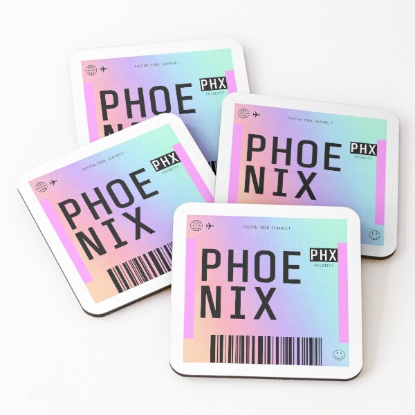 Item preview, Phoenix Boarding Pass PHX Rainbow Gradient designed and sold by lukassfr.