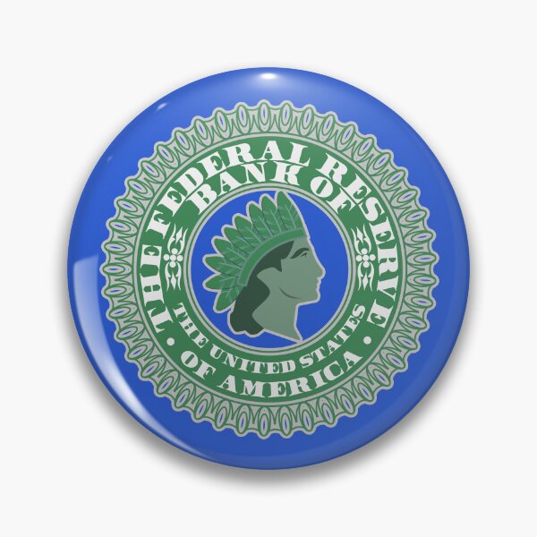 Item preview, Seals of the financial federal system and US banks. The head of a native Indian and a crown of bird feathers designed and sold by GAleksS.