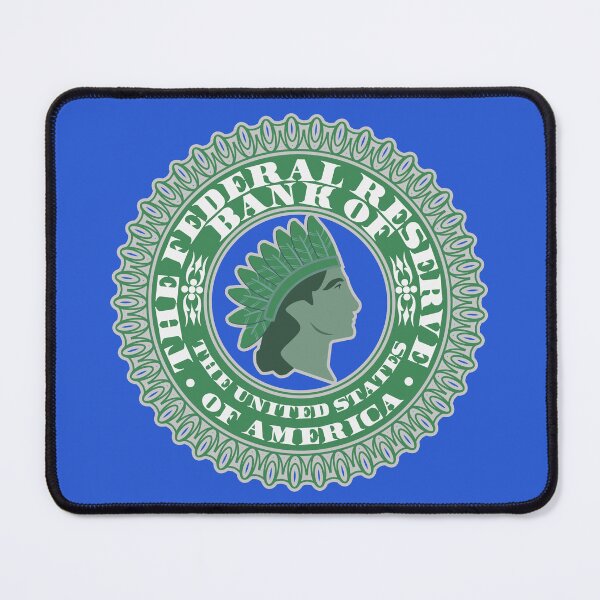 Item preview, Seals of the financial federal system and US banks. The head of a native Indian and a crown of bird feathers designed and sold by GAleksS.