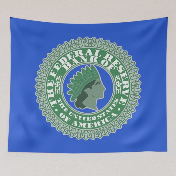 Item preview, Seals of the financial federal system and US banks. The head of a native Indian and a crown of bird feathers designed and sold by GAleksS.
