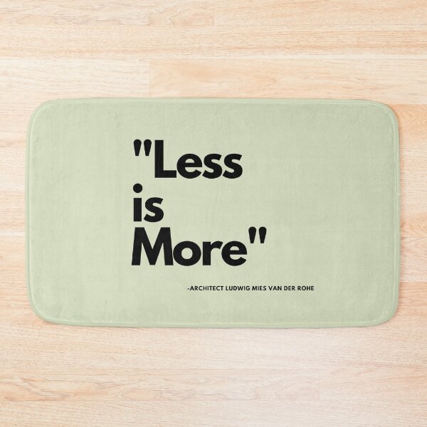 Item preview, Less is More (Black font) designed and sold by PinselArts.