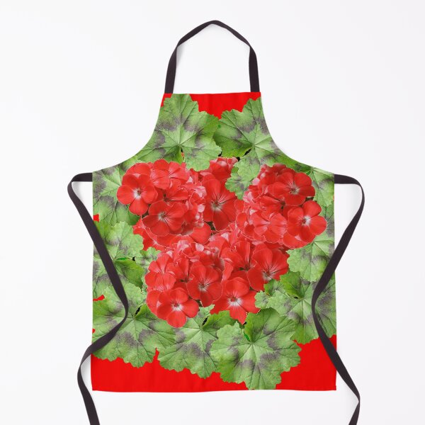 Item preview, RED GERANIUMS LEAF PATTERN RED COLOR ART designed and sold by sharlesart.