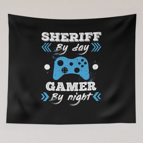 Item preview, Sheriff By Day Gamer By Night for Best Sheriff designed and sold by SVPOD.