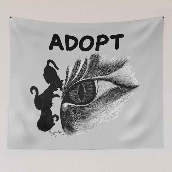 Item preview, adopt cats designed and sold by NusyLo.
