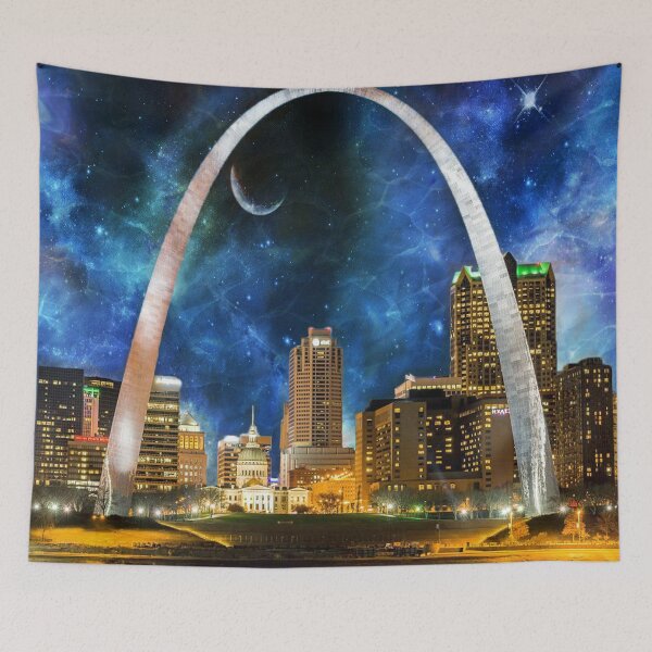 Item preview, Spacey St. Louis Skyline designed and sold by Frankie Cat Photography.