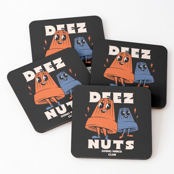 Item preview, DEEZ NUTS | Doing Wires Club | Funny wire connectors Electrician meme designed and sold by Any Color Designs.