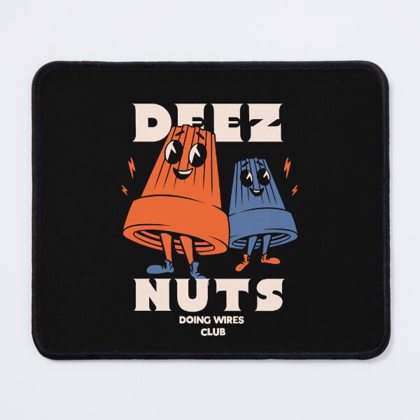Item preview, DEEZ NUTS | Doing Wires Club | Funny wire connectors Electrician meme designed and sold by Any Color Designs.