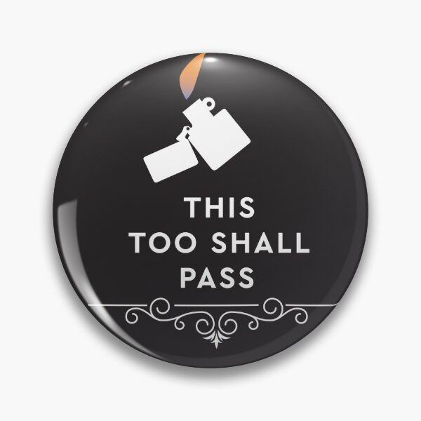 Item preview, "This Too Shall Pass" White Lighter | Red Flame designed and sold by MalevolentCast.