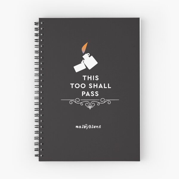 Aperçu de l'œuvre Briquet blanc "This Too Shall Pass" | Flamme rouge créée et vendue par MalevolentCast.