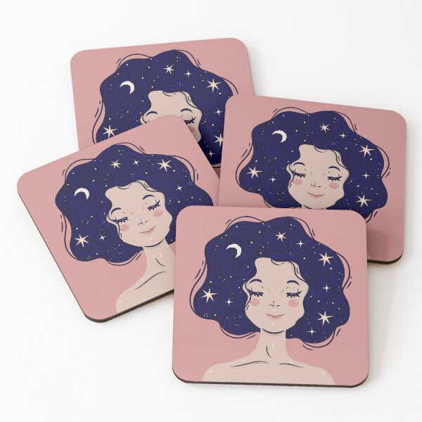 Item preview, Young girl with heavenly hair designed and sold by OtterFactory.