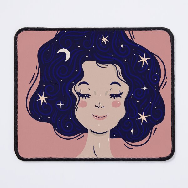 Item preview, Young girl with heavenly hair designed and sold by OtterFactory.