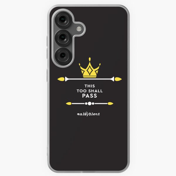 "This Too Shall Pass" Yellow Crown Samsung Galaxy Soft Case