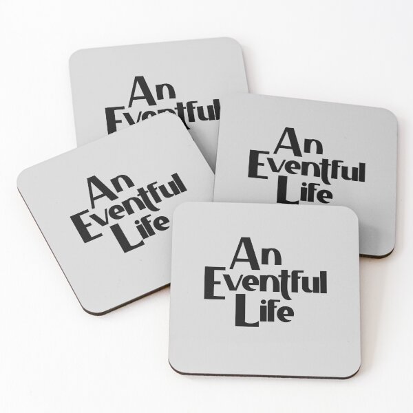 Item preview, An Eventful Life - Bold Black Text designed and sold by Chubuter.