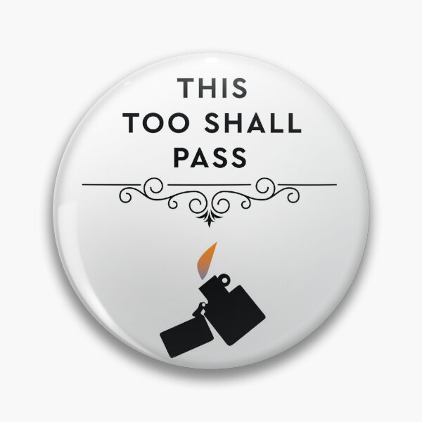 Item preview, "This Too Shall Pass" Black Lighter | Red Flame designed and sold by MalevolentCast.