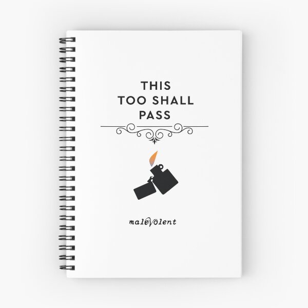 Item preview, "This Too Shall Pass" Black Lighter | Red Flame designed and sold by MalevolentCast.