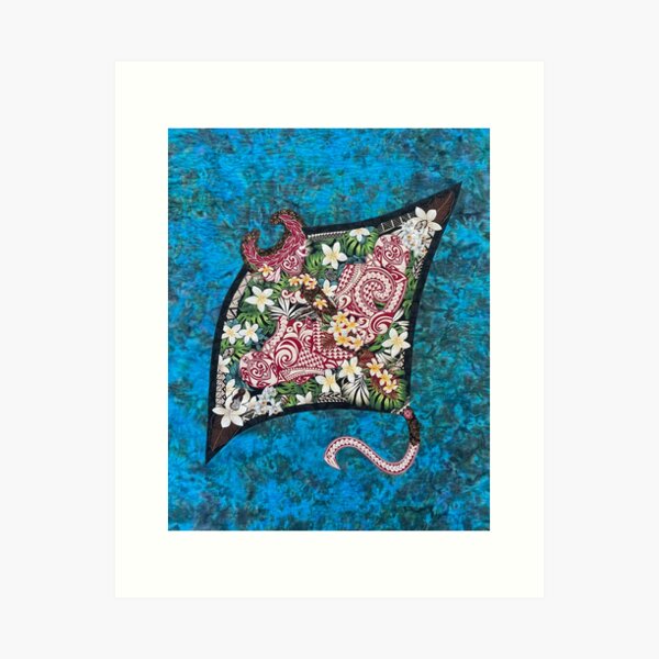 Aperçu de l'œuvre Raie manta créée et vendue par Leilani Purvis Art.