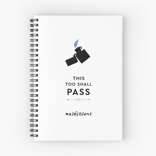 Item preview, "This Too Shall Pass" Black Lighter | Blue Flame designed and sold by MalevolentCast.