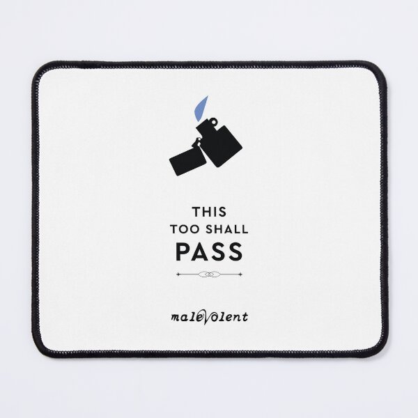 Item preview, "This Too Shall Pass" Black Lighter | Blue Flame designed and sold by MalevolentCast.