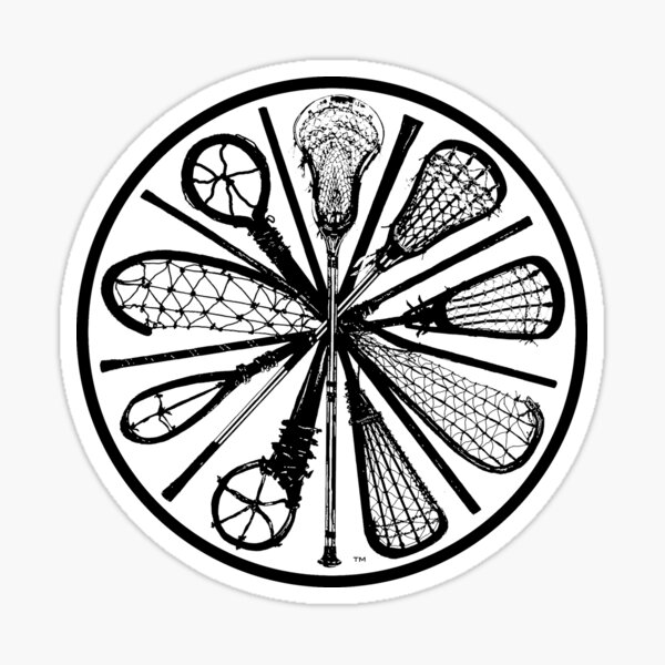 Pure Lacrosse (Black) Sticker